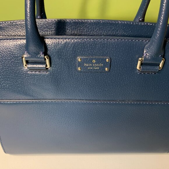 Kate Spade Navy Satchel with crossbody strap NWOT - Picture 2 of 10